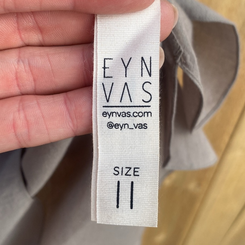 Eyn Vas Tea Shirt Ashen Grey Unisex Small Slow Fashion Japanese Cotton Industria - Picture 2 of 6